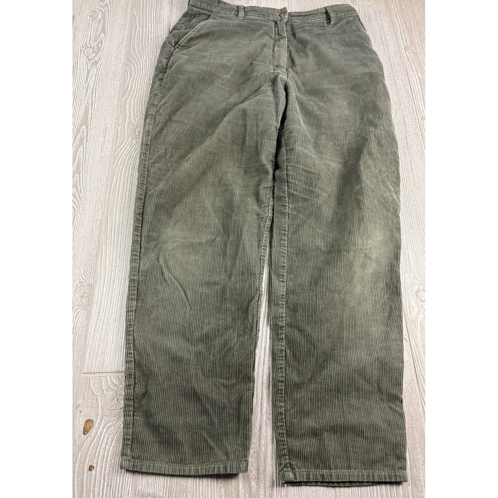 Woolrich Gray Corduroy Pants No Size Tag Inseam 30 Mens